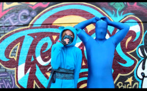 Dallas Blue Ninja Street Art